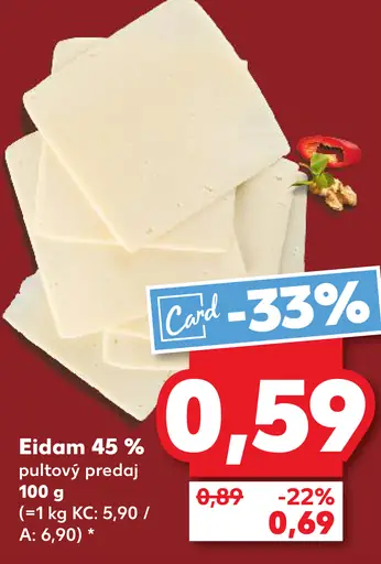 Eidam syr 45 %