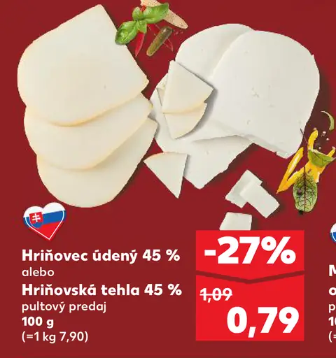 Hriňovská tehla syr 45 %