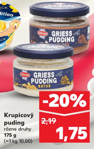 Griess Pudding krupicový puding