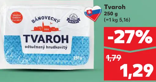 Dánovecký tvaroh odtučnený hrudkovitý