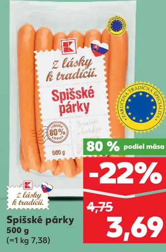 K-Classic Spišské párky