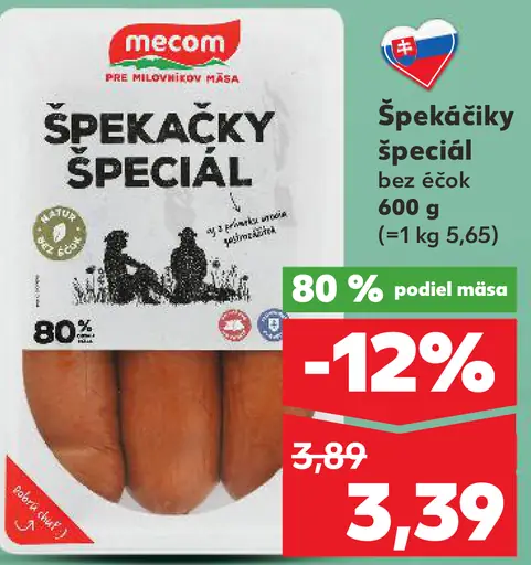 Mecom Špekáčky špeciál bez éčok