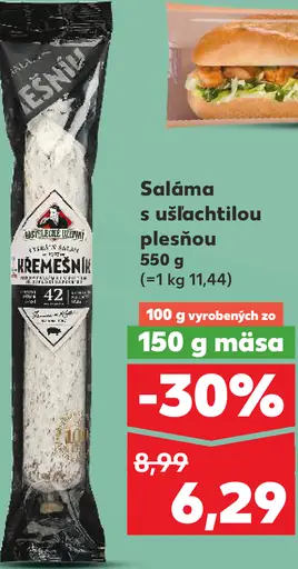 Krahulík Saláma s ušľachtilou plesňou
