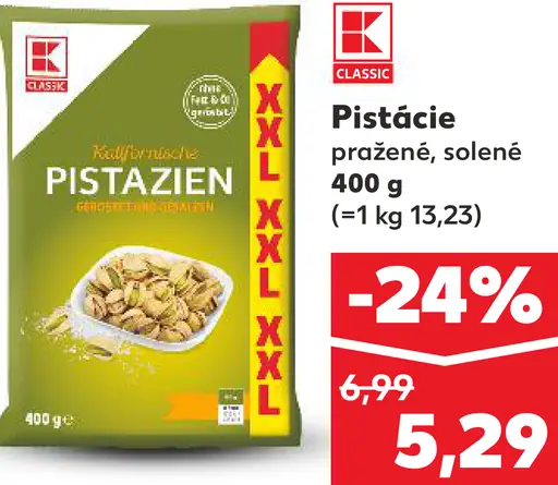 K-Classic Pistácie pražené solené