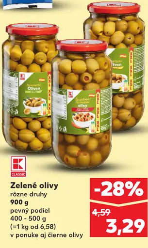 K-Classic Zelené olivy