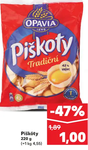 Opavia Piškóty tradiční