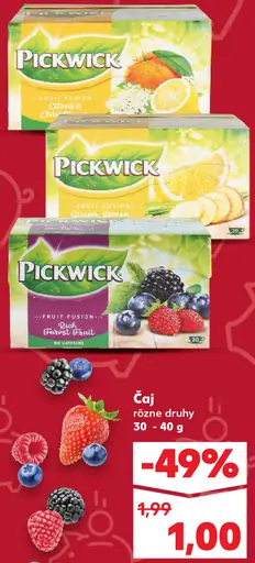 Pickwick čaj ovocný a bylinný rôzne druhy