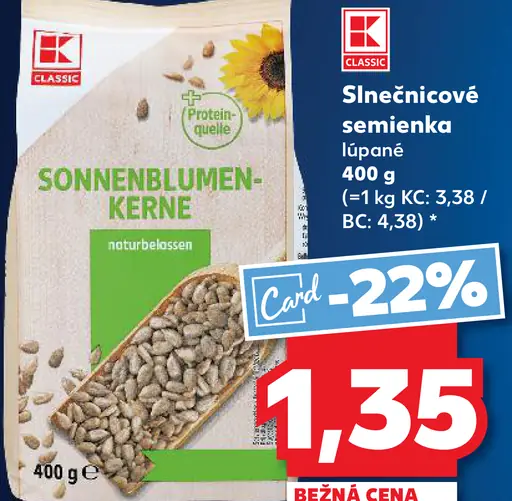 Sonnenblumenkerne slnečnicové semienka lúpané