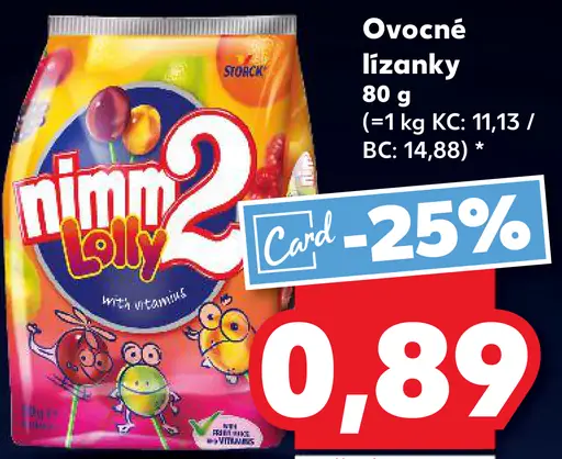 Nimm2 ovocné lízanky