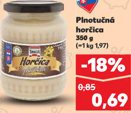 Snico Plnotučná horčica