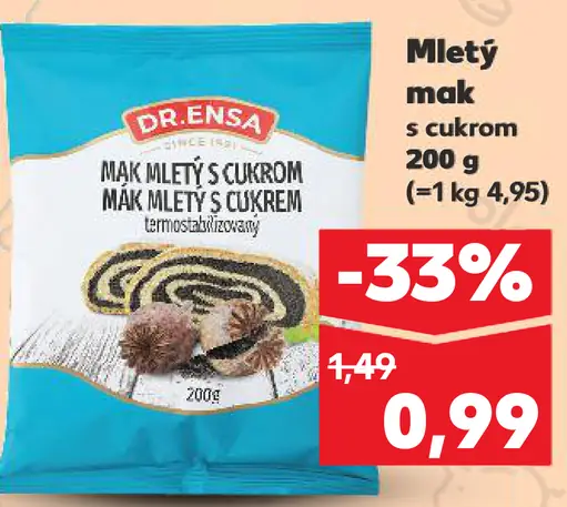 Dr. Ensa Mletý mak s cukrom