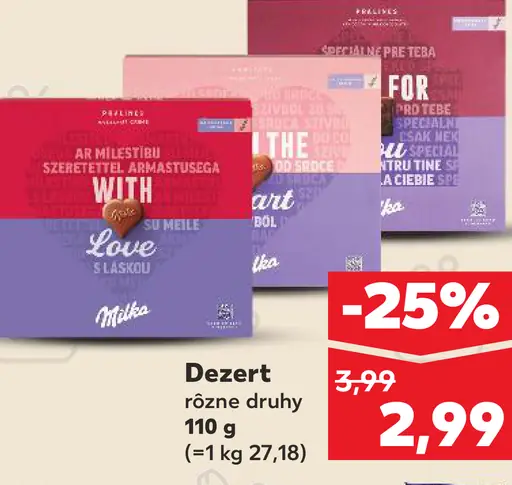 Milka dezert