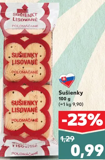 Sušienky lisované polomáčané