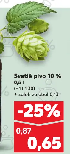 Radegast svetlé pivo 10 %