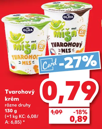 Olma Míša tvarohový krém