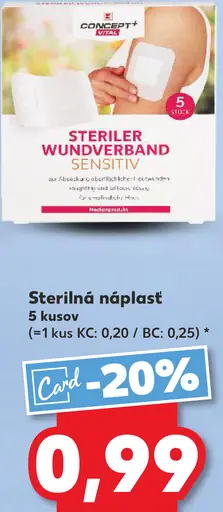 Concept+ Vital sterilná náplasť