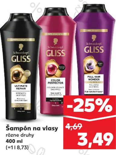 Schwarzkopf Gliss Šampón na vlasy