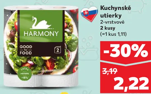 Harmony Good Food kuchynské utierky 2‑vrstvové