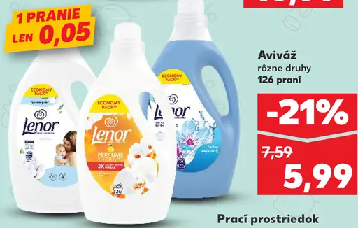 Lenor aviváž rôzne druhy