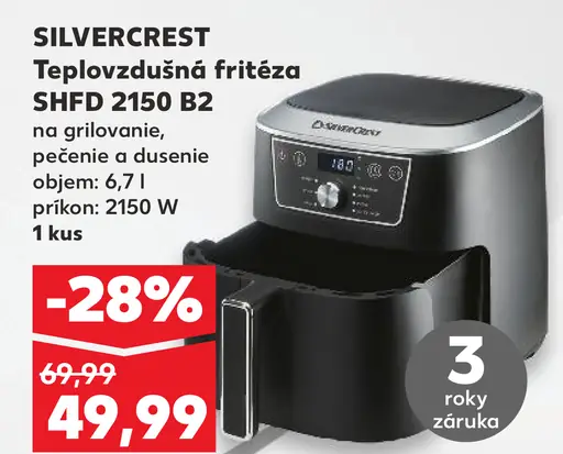 Silvercrest teplovzdušná fritéza