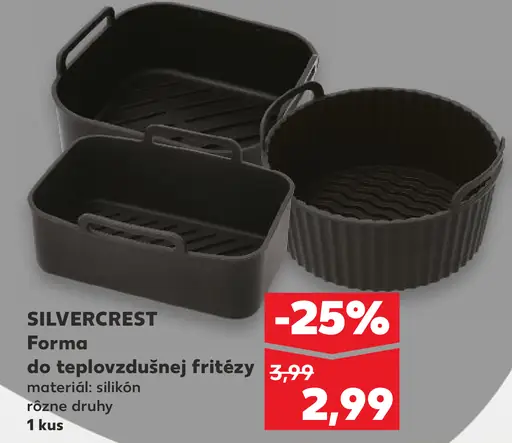 Silvercrest forma do teplovzdušnej fritézy