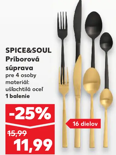 Spice&Soul príborová súprava pre 4 osoby