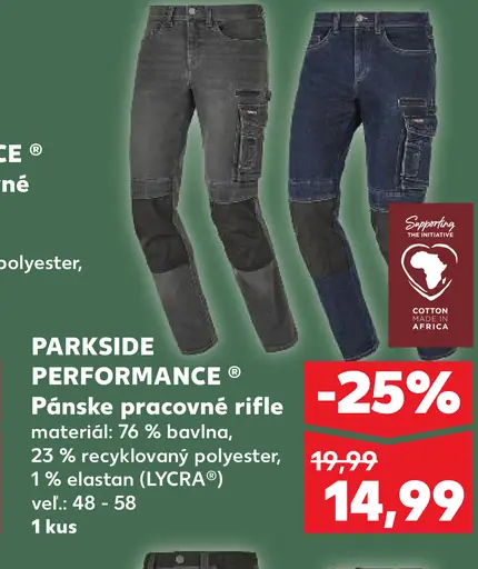 Parkside Performance pánske pracovné rifle
