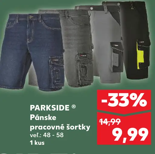 Parkside Pánske pracovné šortky