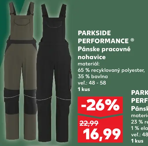PARKSIDE PERFORMANCE Pánske pracovné nohavice