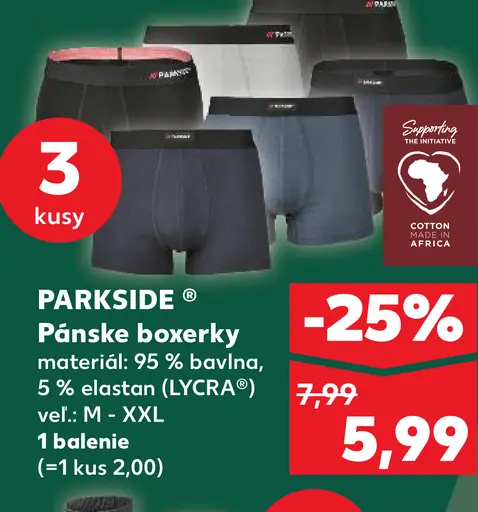 Parkside Pánske boxerky