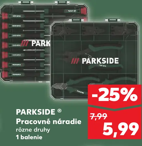 Parkside Pracovné náradie rôzne druhy
