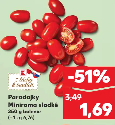Paradajky Miniorama sladké