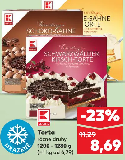K-Classic Schwarzwälder Kirsch-Torte čierny les torta