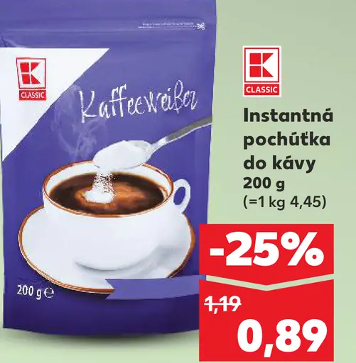 K-Classic Instantná pochúťka do kávy