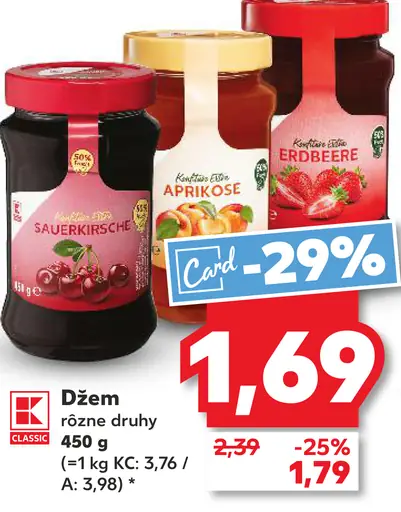 K-Classic Džem rôzne druhy