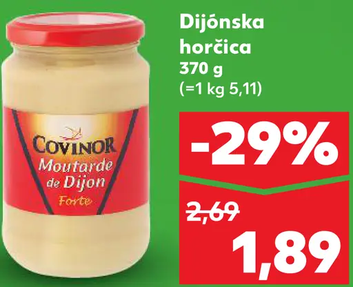 Covinor dijónska horčica forte