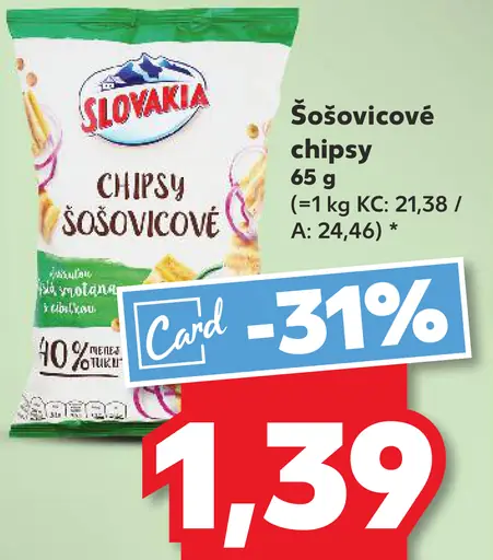 Slovakia Šošovicové chipsy
