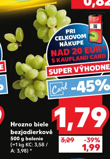 Hrozno biele bezjadierkové