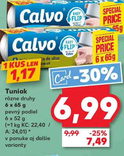 Calvo tuniaky v konzerve