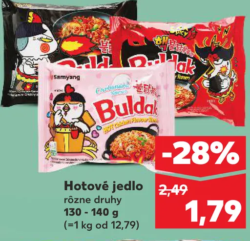 Samyang Buldak instantné hotové jedlo