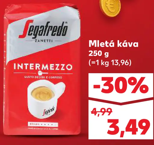 Segafredo Intermezzo zrnková káva