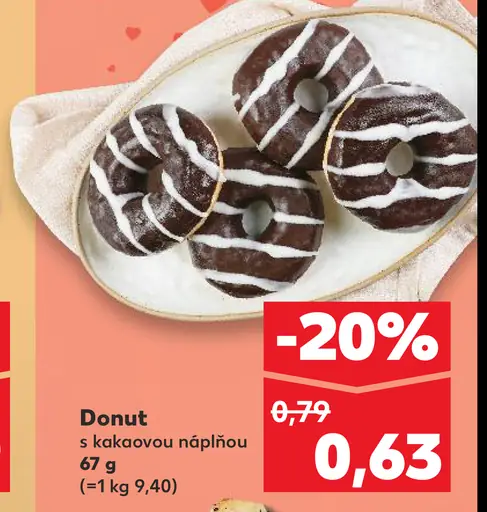 Donut s kakaovou polevou