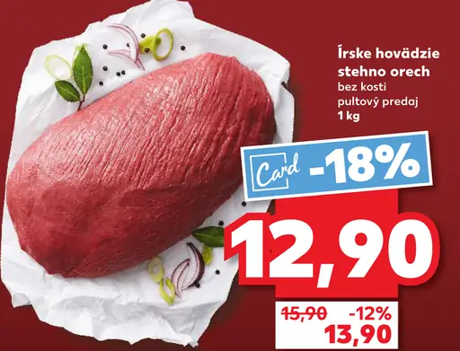 Írske hovädzie stehno orech bez kosti