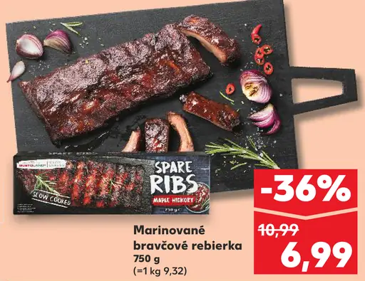 Marinované bravčové rebrá