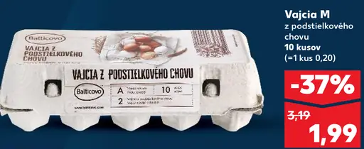 Balticom Vajcia M z podstielkového chovu 10 kusov