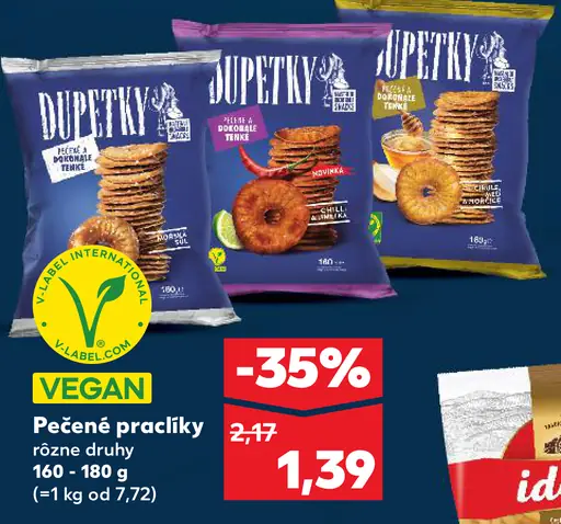 Dupetky Pečené praclíky rôzne druhy