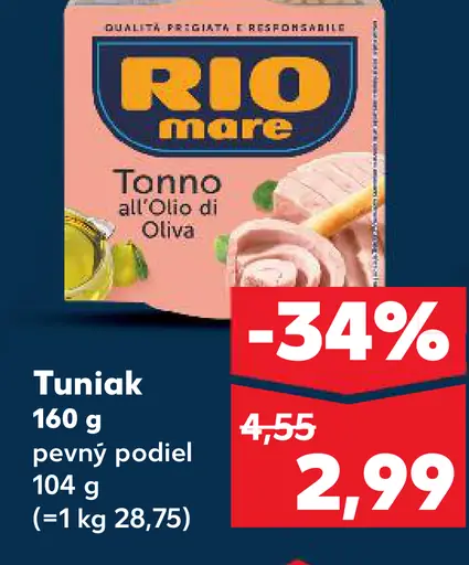 Rio Mare Tono all’olio di oliva tuniak v olivovom oleji