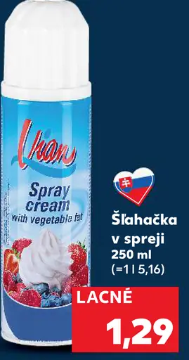 Vivan šľahačka v spreji