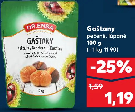 Dr. Ensa gaštany pečené lúpané