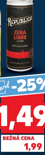 Republica Cuba Libre miešaný alkoholický nápoj